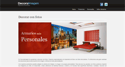 Desktop Screenshot of decoraimagen.com